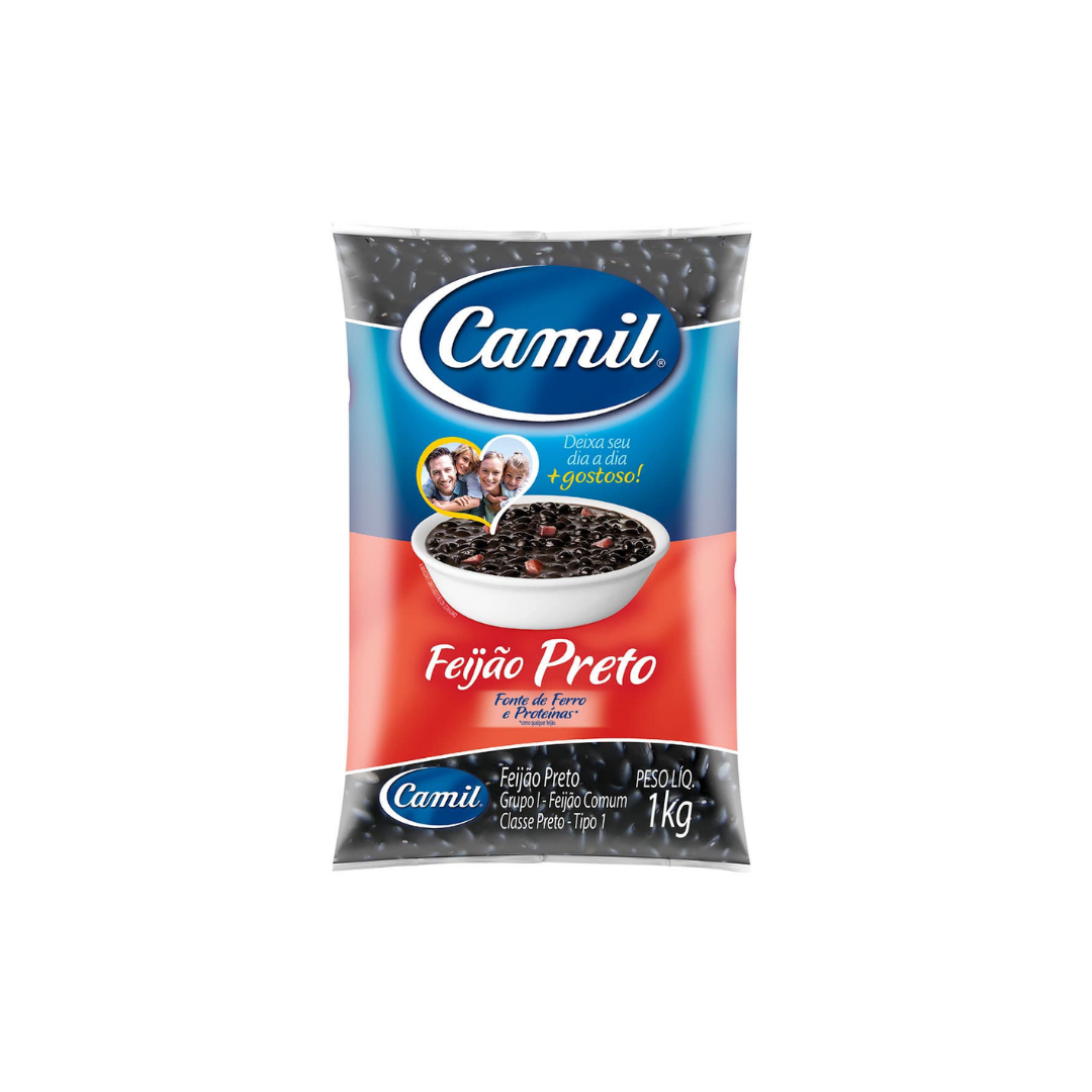 Camil Feijão Preto Tipo 1 (1Kg)